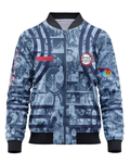 Akaza Demon Slayer Manga Panel Bomber Jacket – Fierce Anime Streetwear