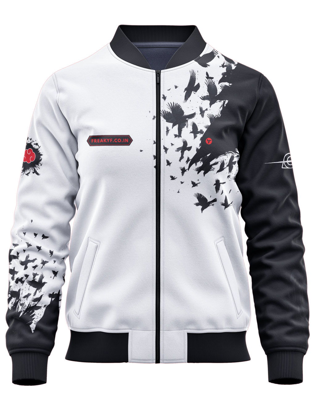 Itachi Uchiha Genjutsu Bomber Jacket – Anime Streetwear Edition