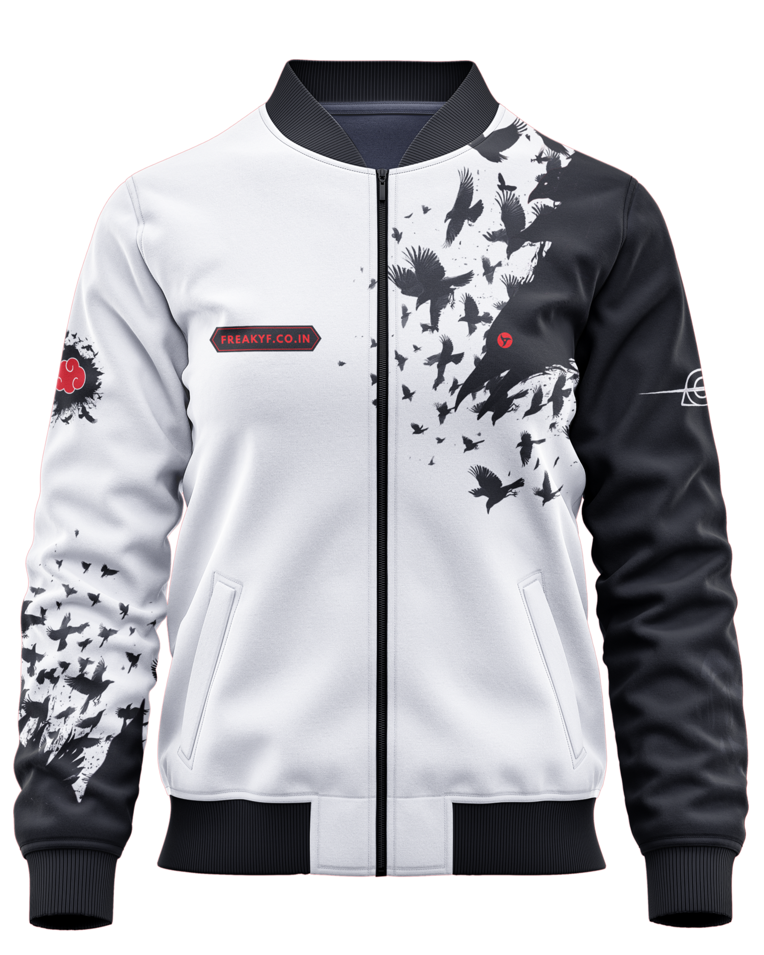 Itachi Uchiha Genjutsu Bomber Jacket – Anime Streetwear Edition