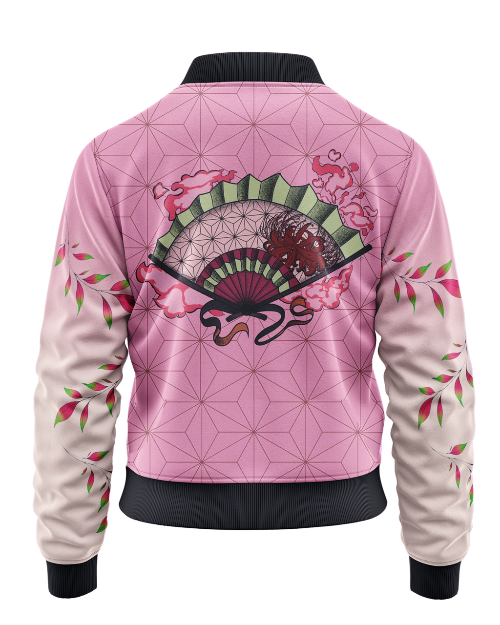 Nezuko Kamado Cropped Bomber Jacket – Popular Demon Slayer Anime Style streetwear Jacket