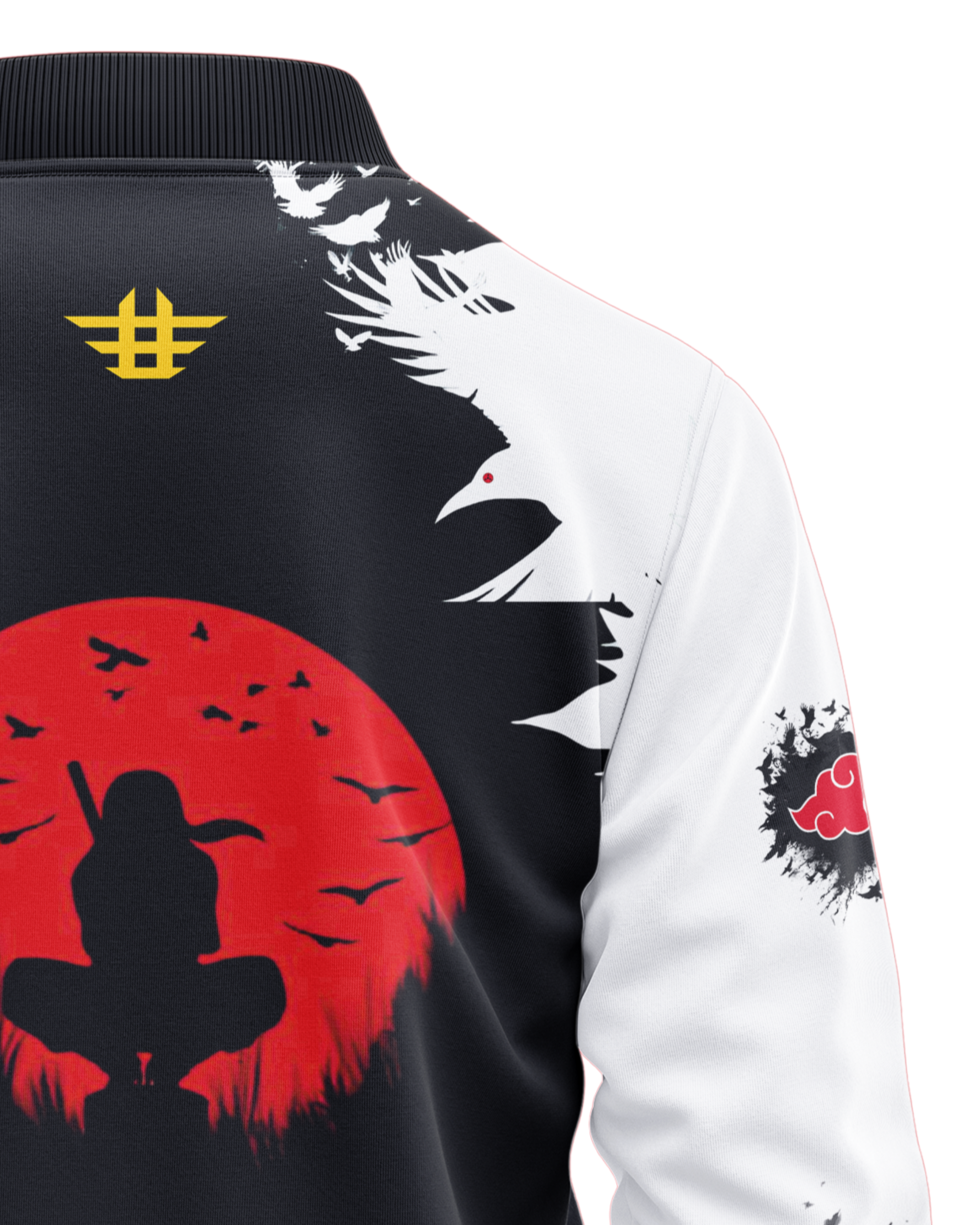 Itachi Uchiha Genjutsu Bomber Jacket – Anime Streetwear Edition