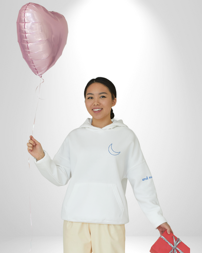Celestial Sun and Moon valentine hoodie combo