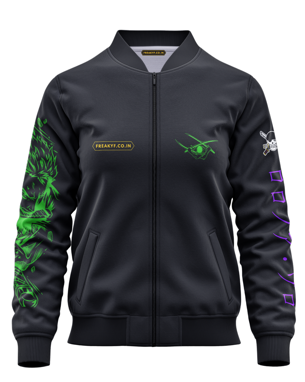 Roronoa Zoro Bomber Jacket – King of the Hell Anime Streetwear