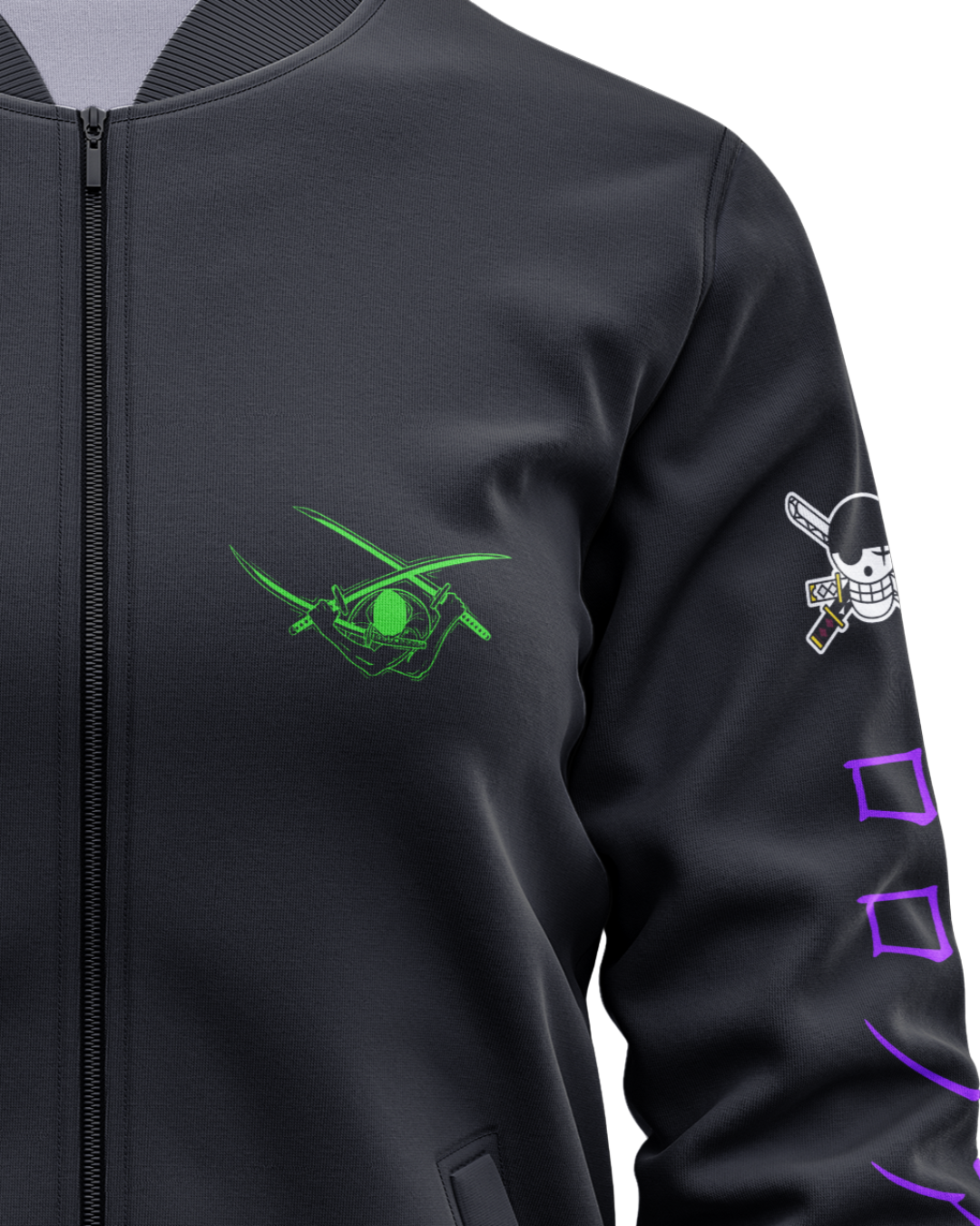 Roronoa Zoro Bomber Jacket – King of the Hell Anime Streetwear