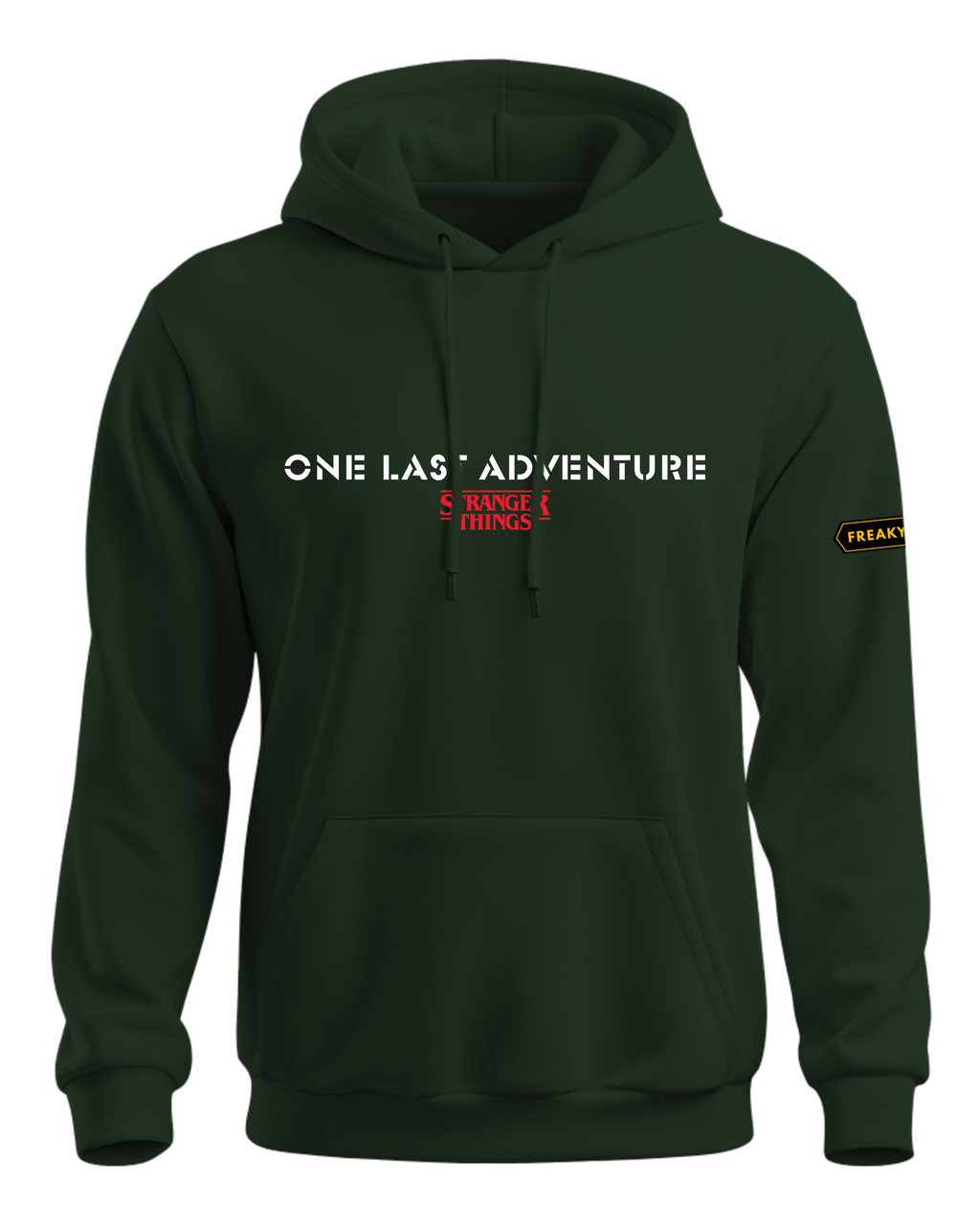 'One Last Adventure' Quote Black Standard Fit Hoodie - ST Merch