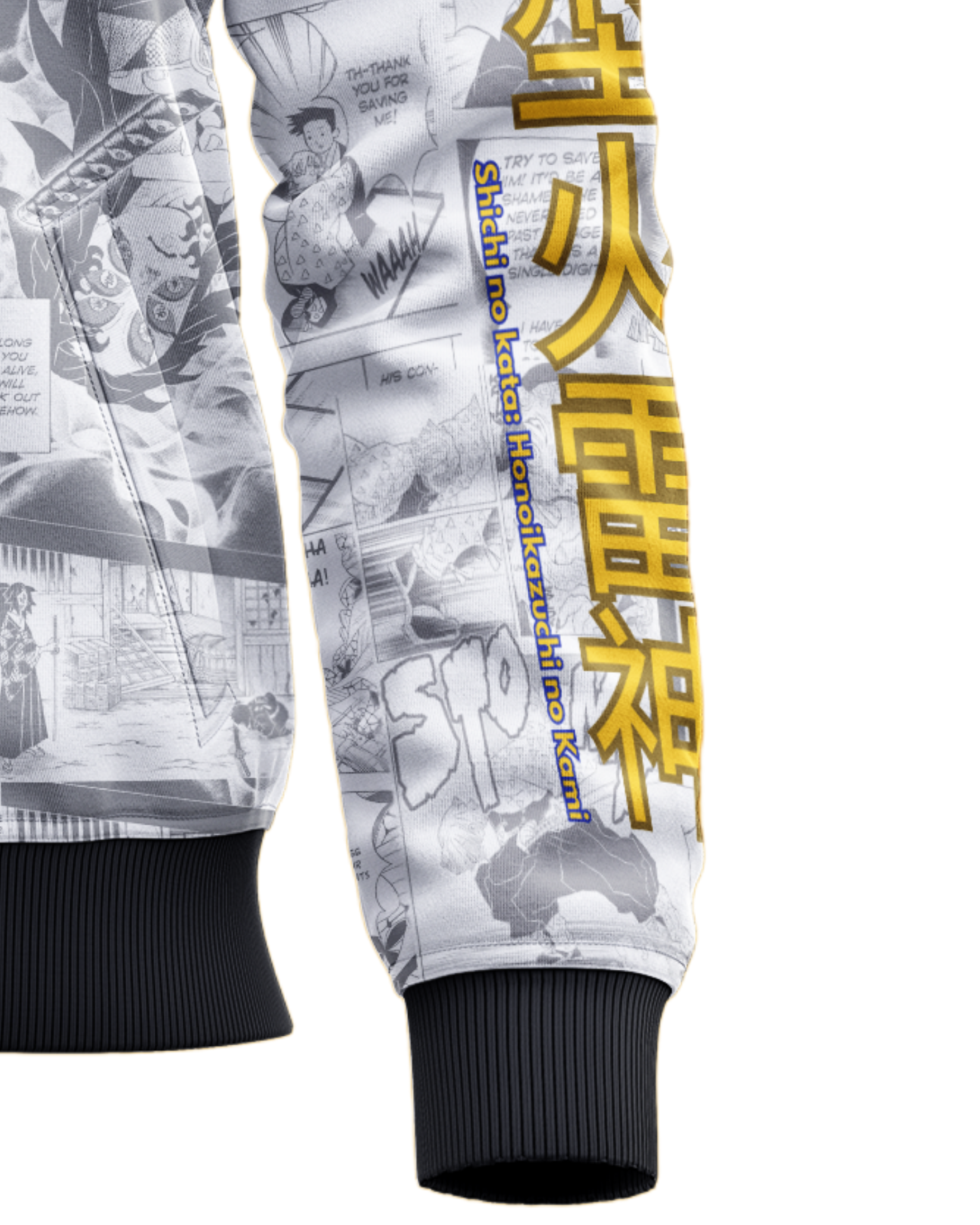 Zenitsu Flaming Thunder God - Demon slayer Anime Style streetwear Bomber Jacket