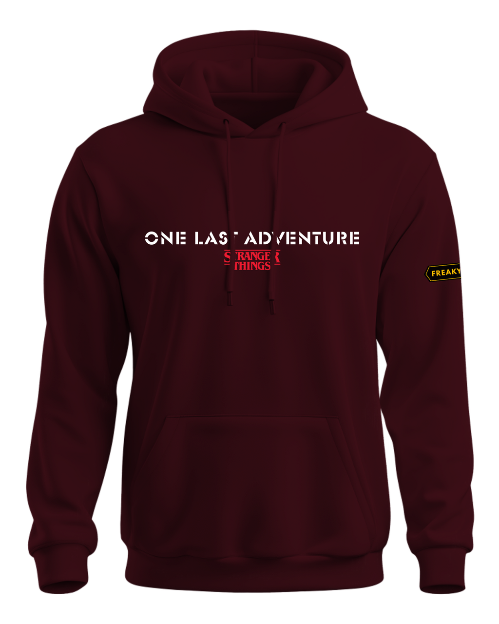 'One Last Adventure' Quote Black Standard Fit Hoodie - ST Merch
