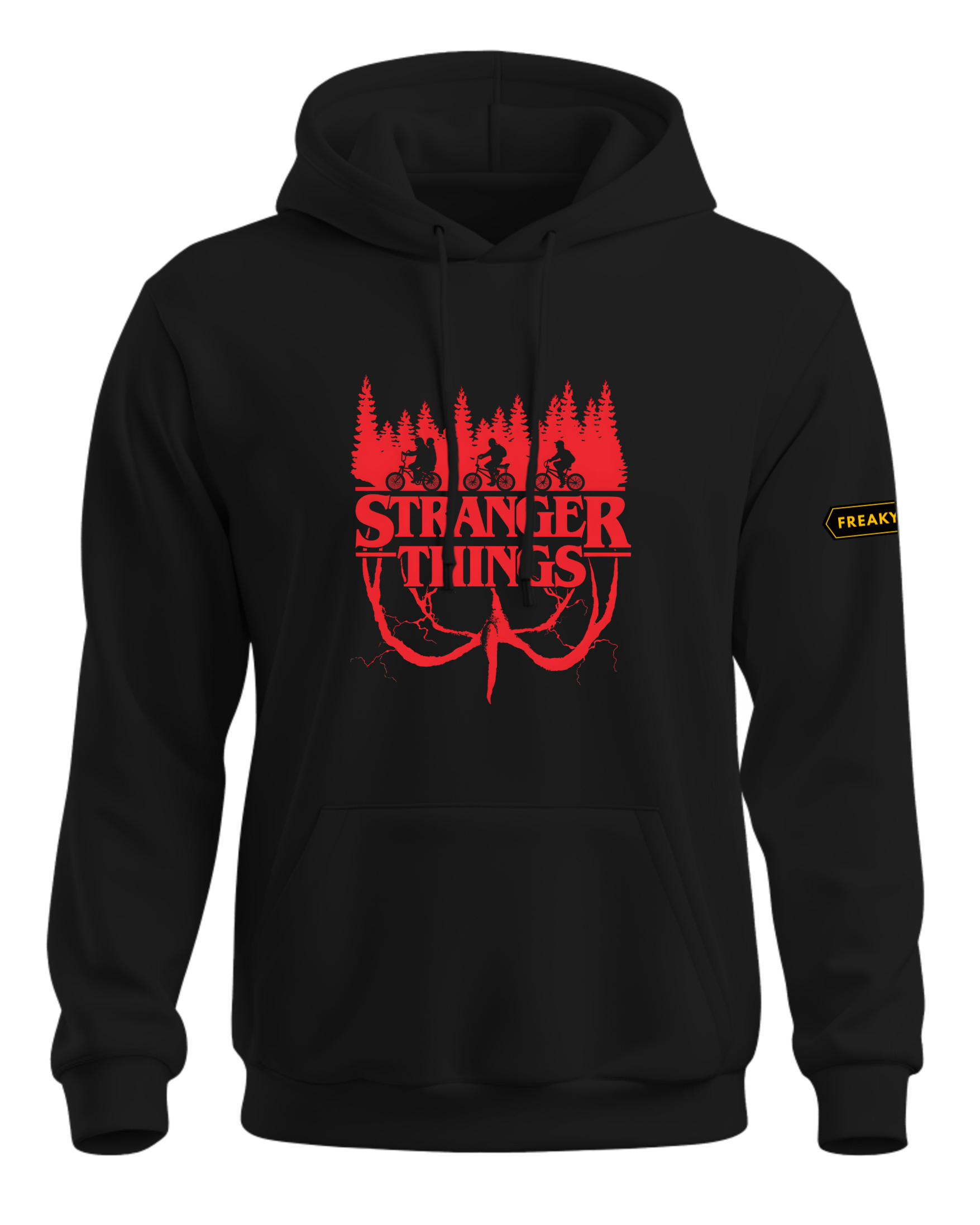 The Upside Down Silhouette Graphic Unisex Hoodie - Premium Cotton