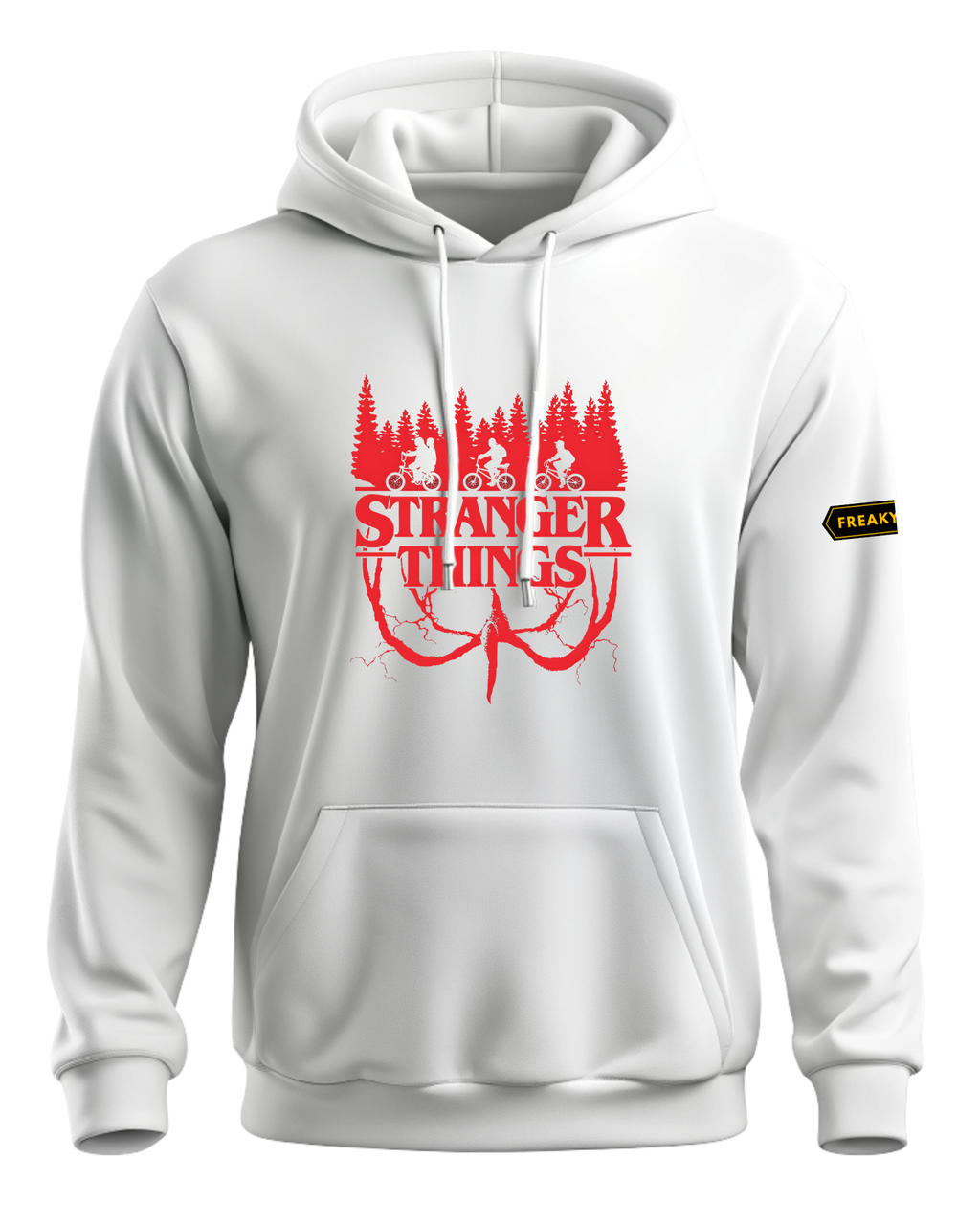 The Upside Down Silhouette Graphic Unisex Hoodie - Premium Cotton