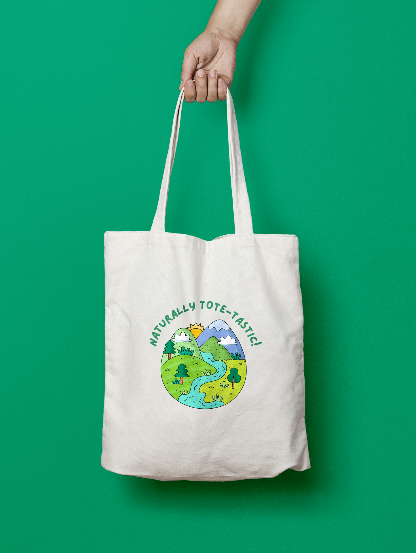 Naturally totastic Zipper Tote bag