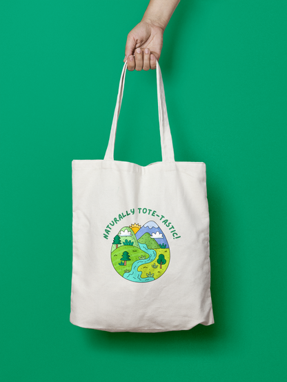 Naturally totastic Zipper Tote bag